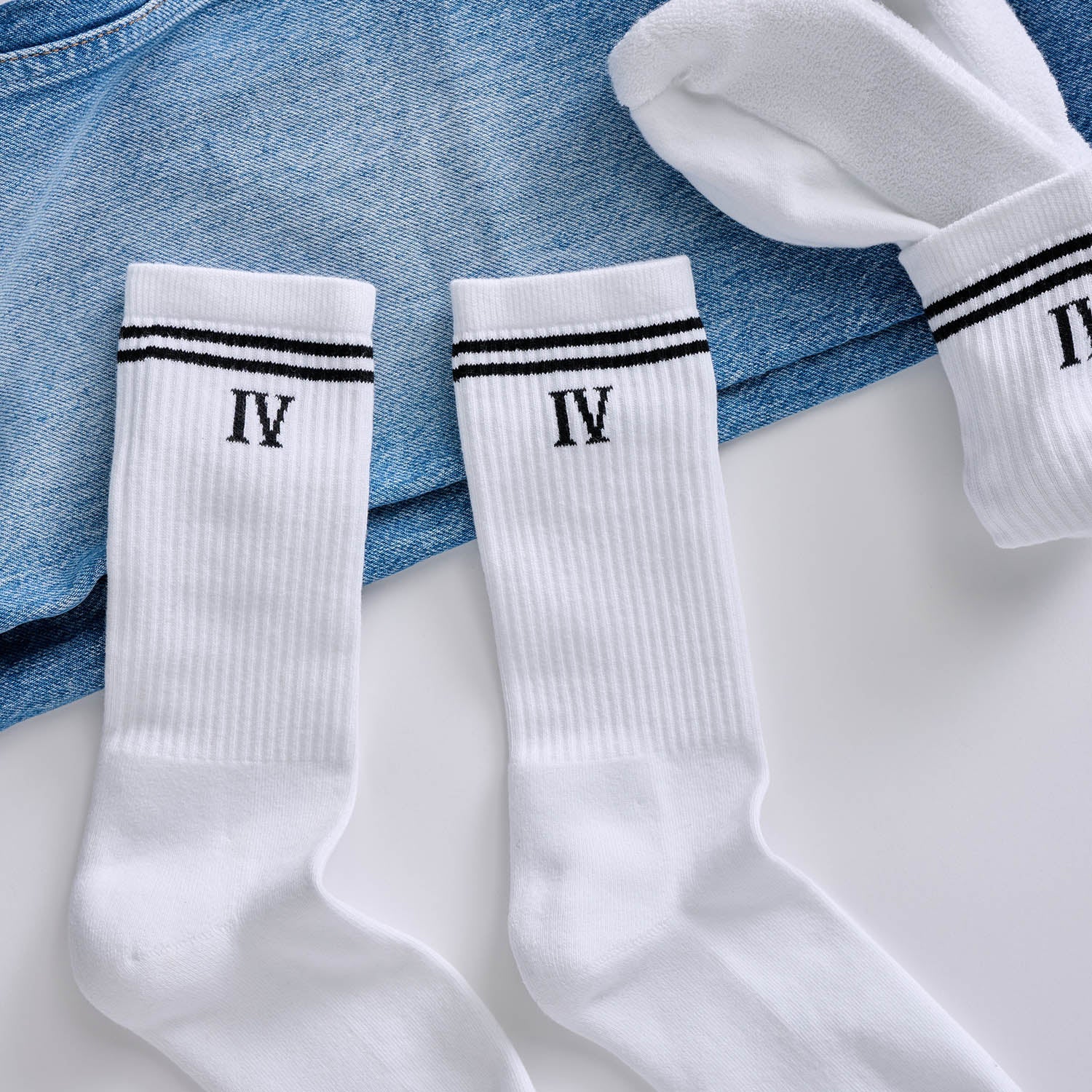 Organic Cotton Stripe Socks - IVEES Thoughtfully Crafted Sneakers